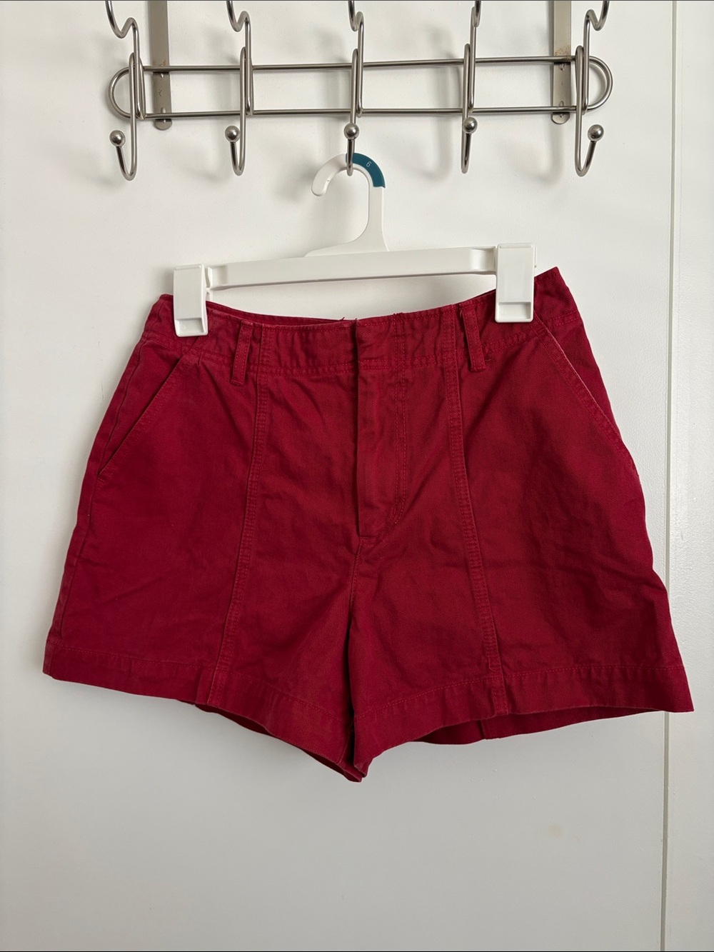 Target Women's Red High-Rise Casual Shorts